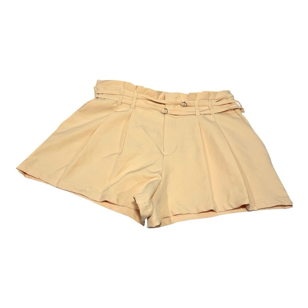 NWT Forever 21 Blush Pink Pleated High-Waisted Trouser Shorts Size XL